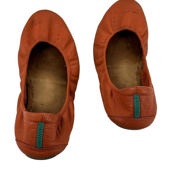 Tieks Classic Ballet Flats Poppy Orange Size 8 - Picture 9 of 15